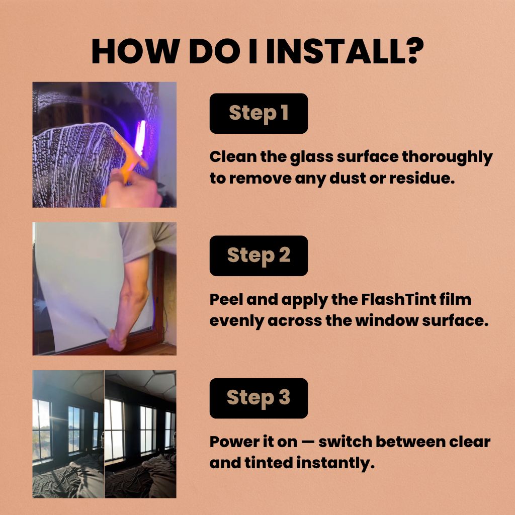 FlashTints Instant Privacy Smart Tint